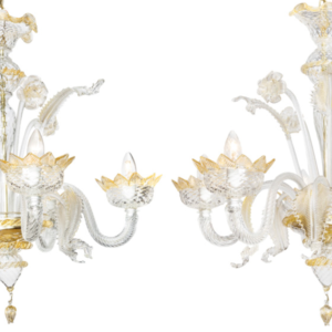I recently sold this beautiful pair of Murano chandeliers.